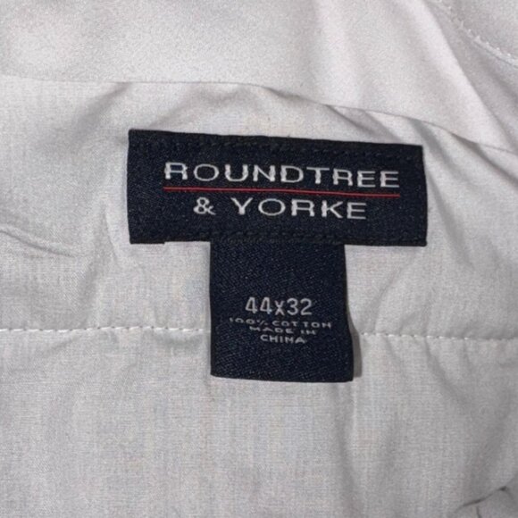 Round Tree & York Mens Pleated Front Chino Pants-44x32-GUC - Picture 4 of 6